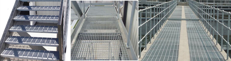 anti slip grating stairs