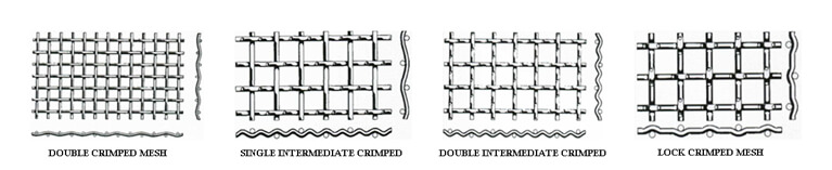 crimped wire mesh types 