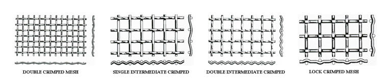 crimped wire mesh weave type crimped wire mesh weave type