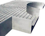 steel grate platform
