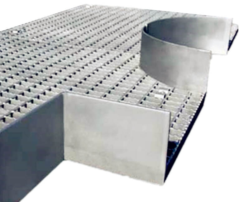 steel grate platform